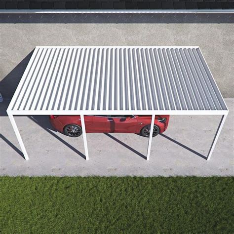 Integra Ft X Ft White Aluminum Frame White Roof Carport