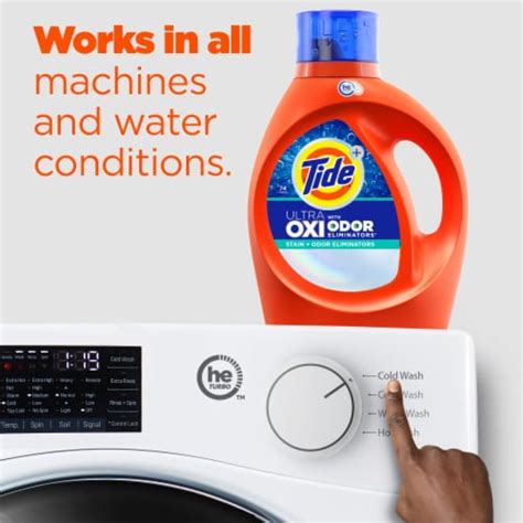 Tide With Ultra Oxi And Odor Eliminators Original Scent Liquid Laundry
