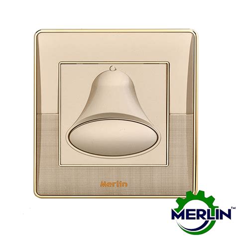 Merlin Tech Ltd Bell Push Switch Door Bell Switch Elegant Gold