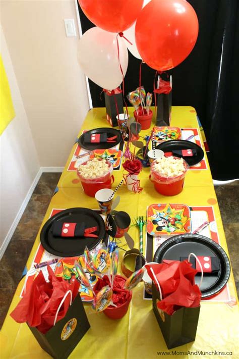 Mickey Mouse Party Ideas for Kids - Moms & Munchkins