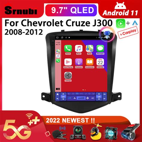 Srnubi Android 11 Car Radio For Chevrolet Cruze J300 2008 2012