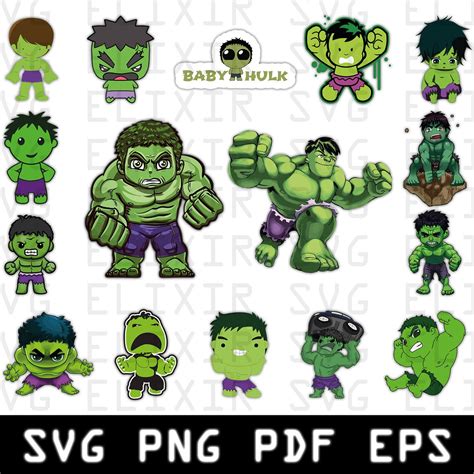 Hulk Svg Hulk Vector Baby Hulk Svg Baby Hulk Vector Etsy Australia