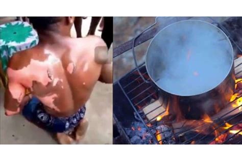Viewers Discretion Advised Wife Pours Hot Water On Husband During Argument Video Kemi Filani