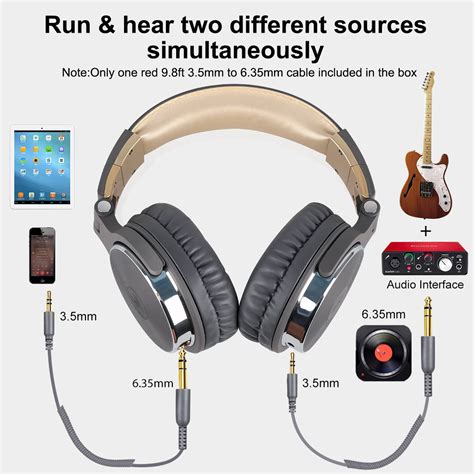 OneOdio Pro 10 Studio & DJ Wired Headphones - (Grey) – OneOdio India