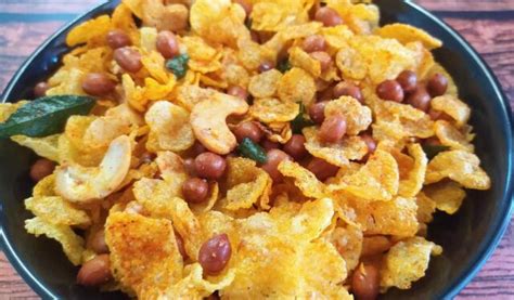 Cornflakes Chivda Recipe Cornflakes Mixture Makai Chivda