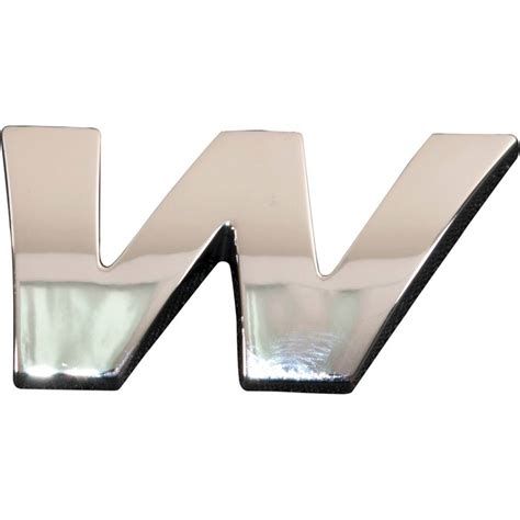 Sca 3d Chrome Badge Letter W Supercheap Auto