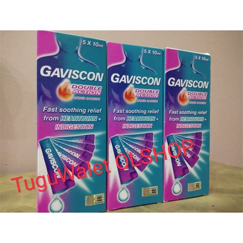 Jual Gaviscon Double Action Liquid Sachet PerBox Shopee Indonesia