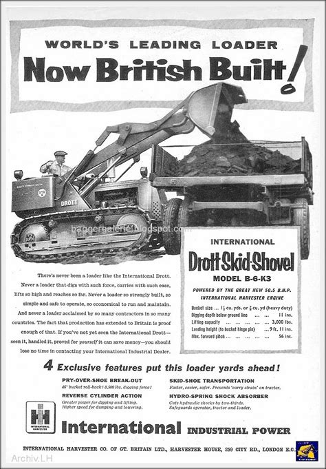 Baumaschinen Prospekte Ihc Drott Track Loader