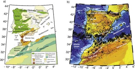 A Main Geological Tectonic And Geographic Domains In The