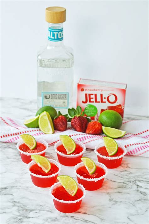 Strawberry Margarita Jello Shots