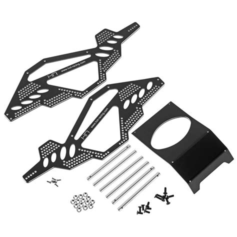 Hot Racing Aluminum Rock Racer Conversion Chassis Black Axial Ax10