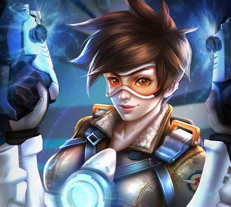 Tracer Overwatch Game Art Wallpaper,HD Games Wallpapers,4k Wallpapers ...