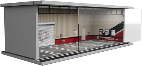 Bivitre Diorama Display Case With Led Lights Compatible With Hot Wheels Matchbox Mini Gt