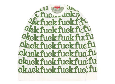Supreme Fuck Sweater White の新品 中古フリマ 通販 スニダン