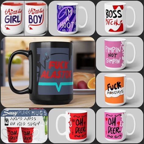 Fuck Alastor Vox S Coffee Mug Hazbin Hotel Fan Inspired Vox Mug Radio Overlords Of Hell Comedy