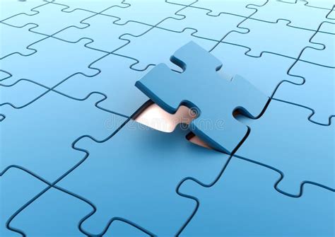 puzzle gap blue stock illustrations  puzzle gap blue stock