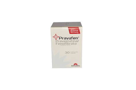 Pravafen Pravastatina Sódica Fenofibrato 40mg160mg Altadis Caja X 30