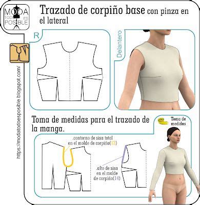 Trazado De Corpi O Base Con Pinza En El Lateral Sewing Tutorials