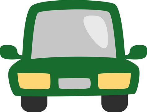 Dark Green Car Illustration Vector On A White Background 13646923