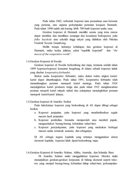 Sejarah Perkembangan Koperasi Di Dunia Dan Indonesia