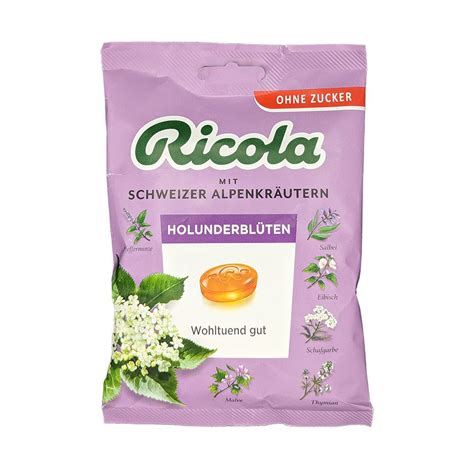Ricola Holunderbluten Конфеты-леденцы Рикола Швейцарские травы с ...