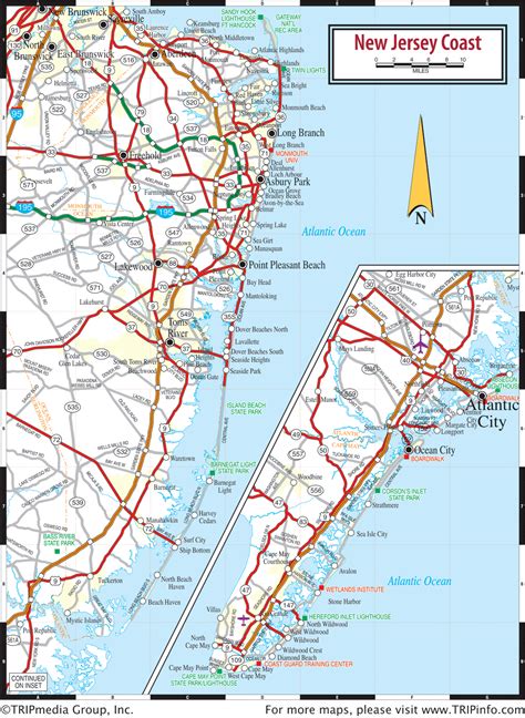 Road Map Of New Jersey United States Map