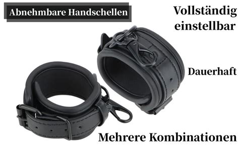 Bdsm Handschellen Fu Fesseln Bondage Sexspielzeug Pu Leder Sm Sex Fesseln F R Paare Damen Und