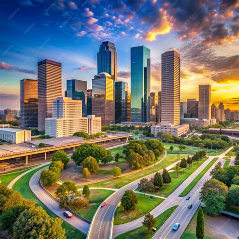 Premium Photo | Houston Texas Skyline Houston Texas USA downtown city