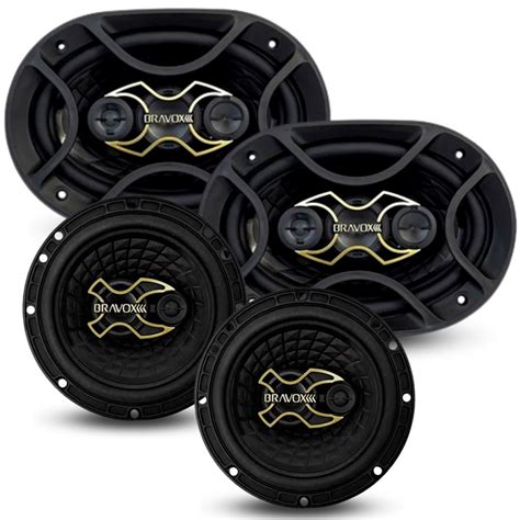 Alto Falante Kit Facil Bravox Gold 6x9 6 240W Rms Equipados