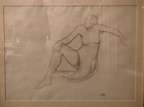 Proantic A Derain Large Reclining Nude Pencil Drawing