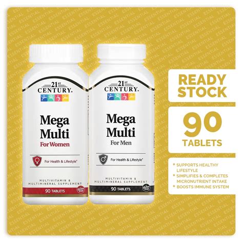 [Ready Stock] 21st Century Mega Multi Multivitamin & Multimineral 90 ...
