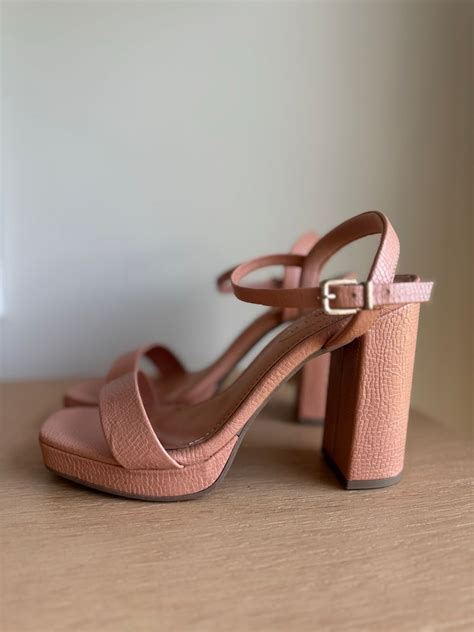 Sandália Nude Meia Pata Tamanho 37 Rasteira Feminina Ramarim Nunca