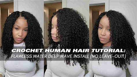 crochet hair tutorial  leave  method ywigs