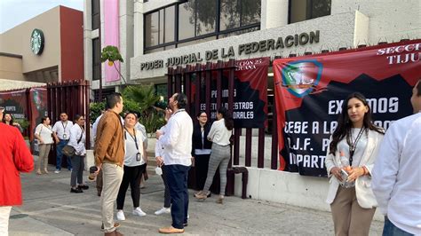 Se Manifiestan Trabajadores De La PJF