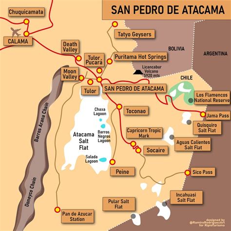 San Pedro de Atacama Map | Map of San Pedro de Atacama