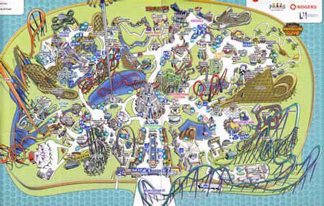 Canada's Wonderland - 2012 Park Map