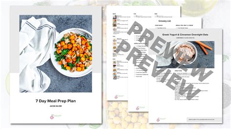 7 Day Meal Prep Plan - Well Resourced Dietitian