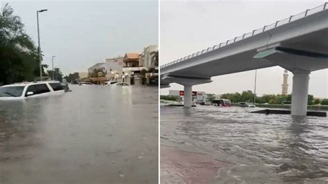 Uae After Heavy Rain And Storm Flood Like Situation On Roads Of Dubai