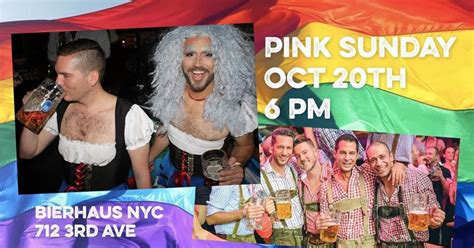 Nyc Gay Oktoberfest Pink Sunday In New York At Hofbr U Bierhaus