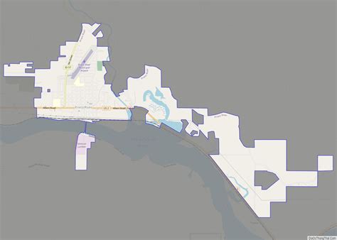 Map Of Priest River City Thong Thai Real