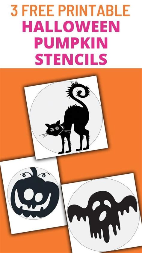 3 Free Printable Halloween Pumpkin Stencils | Halloween pumpkin ...