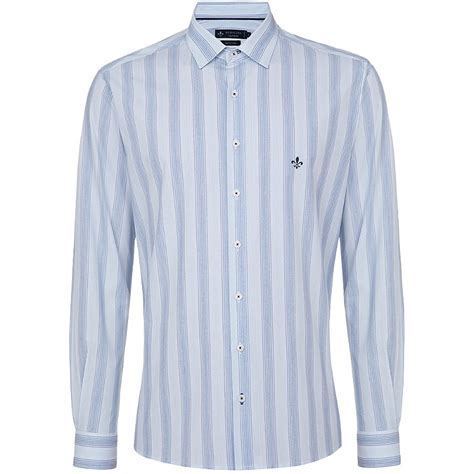 Camisa Slim Dudalina Superfine Cotton In Azul Masculino Attemporal