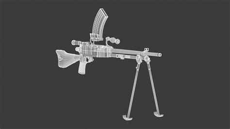 Type 96 Light Machine Gun - 3D Model by frezzy