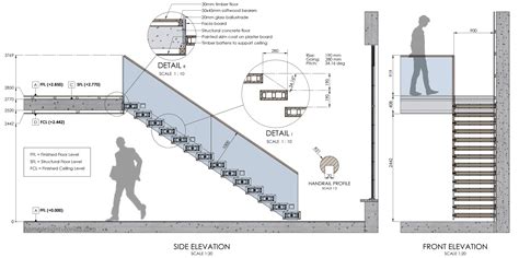 Learn how to Design a Cantilevered "Floating" Staircase | Stair railing ...