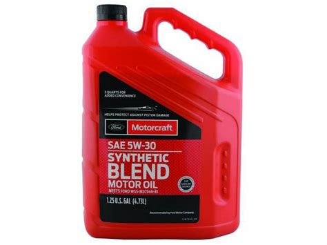 SAE 5W30 PREMIUM SYNTHETIC BLEND MOTOR OIL MOTORCRAFT 19579 0530SBA