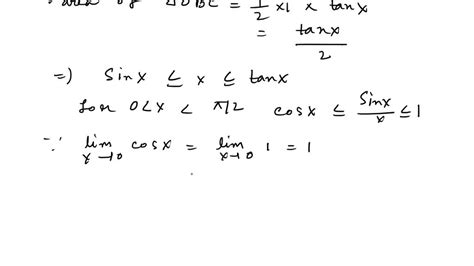 SOLVED Use The Squeeze Theorem To Prove The Identity Lim X 0 Sin X X