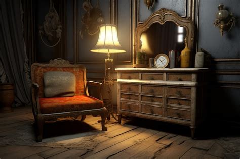 Premium Ai Image Old Furniture