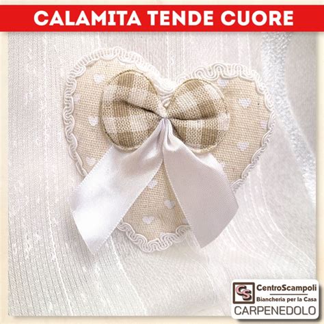 Calamita Per Tende Cuore Panna Centro Scampoli Carpenedolo