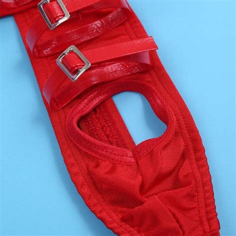 Sexy Mens Strappy Open Butt G String Bikini Underwear With Penis Hole