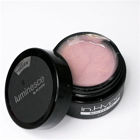 IN HYPE Shimmer Hard Builder Gel For Nail Extension Strengthening Luminesce Nude 3 UV LED